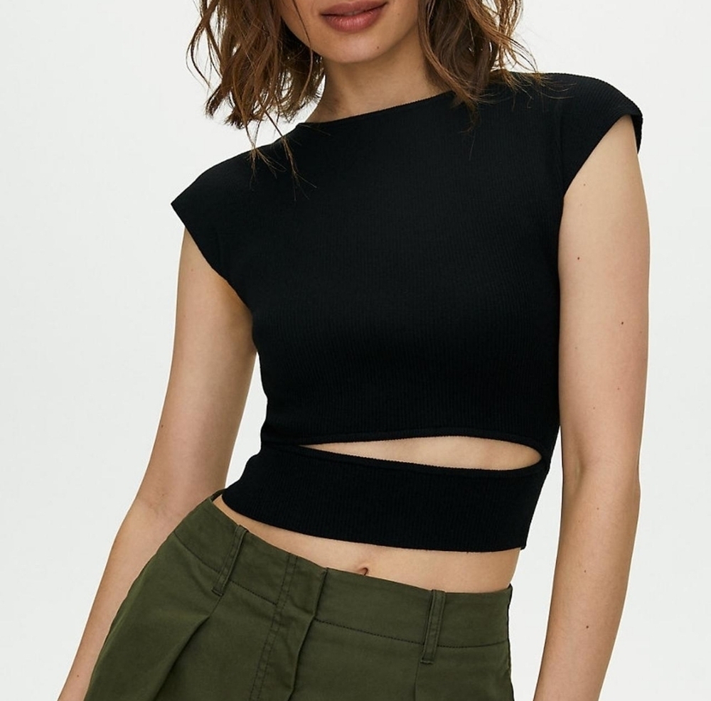 Wilfred Cut-Out Knit Top